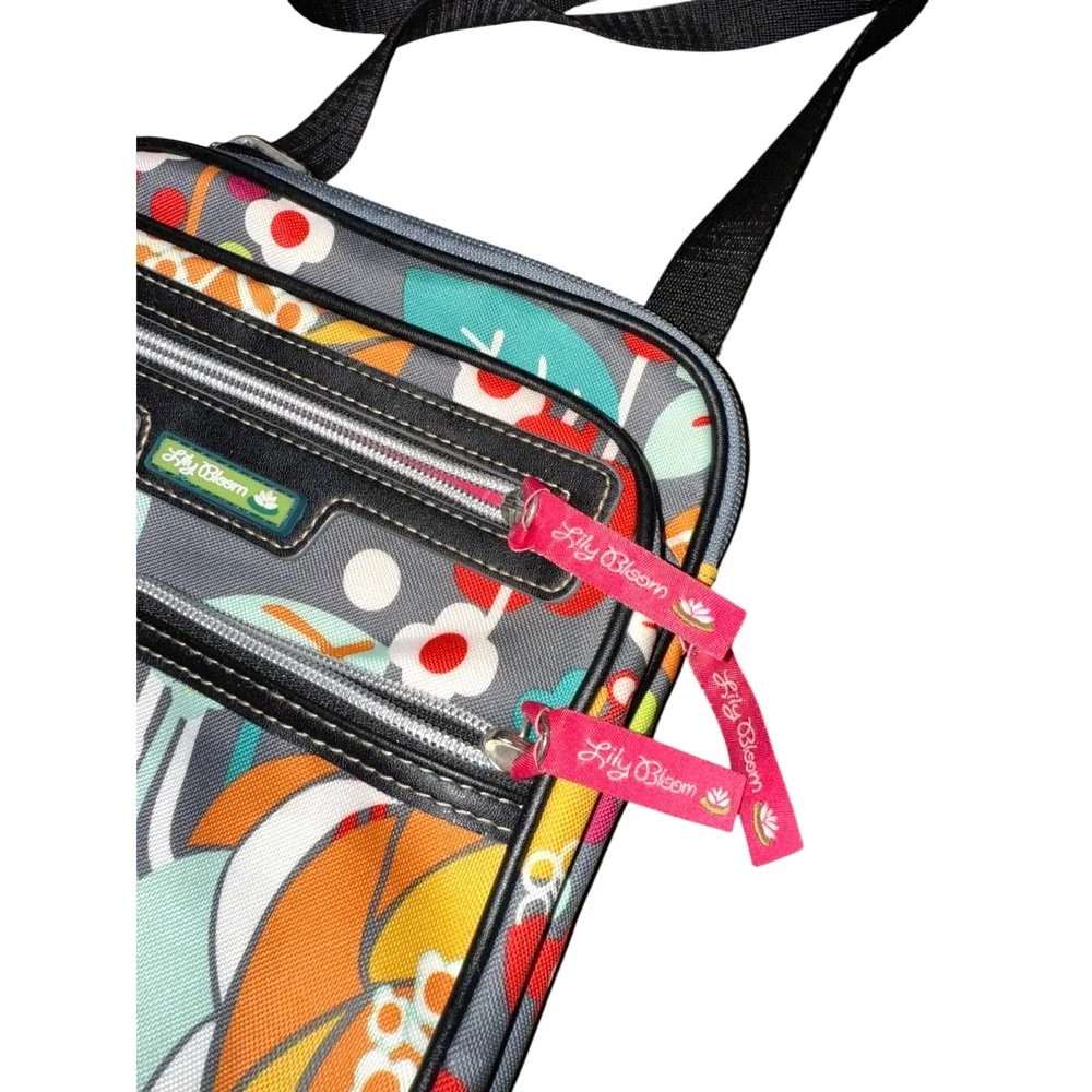 Lily Bloom Crossbody Bag Karma Women Small Messenger MultiFloral Recycled Fabric